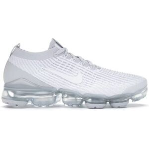 Nike White VaporMax Flyknit Shoes